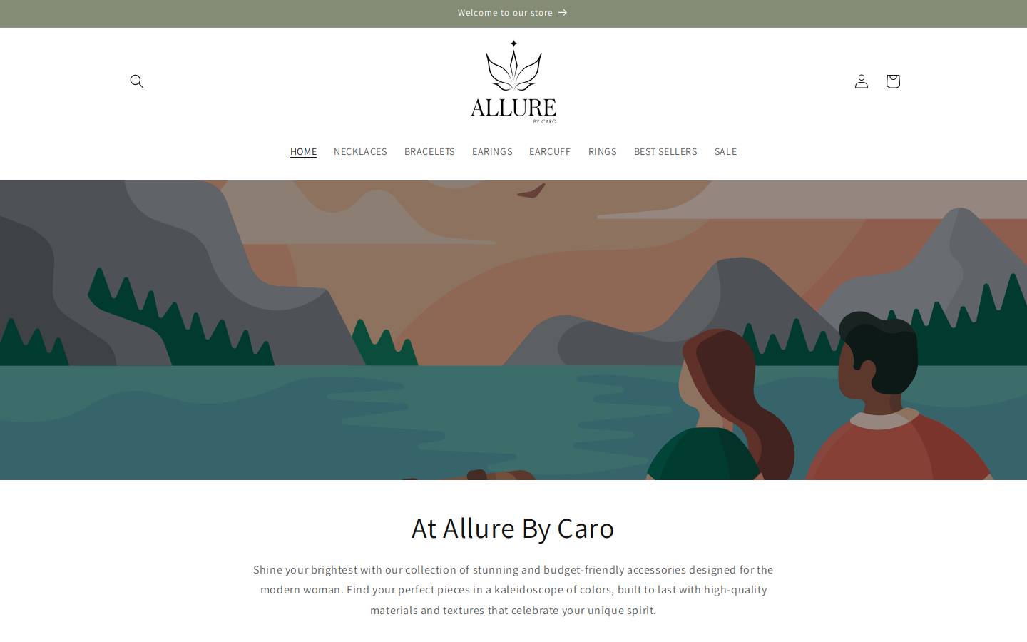 allurebycaro.com homepage screenshot