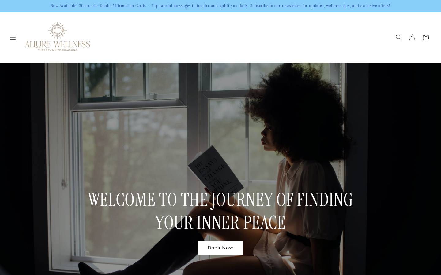 allurewellnesstherapy.com homepage screenshot