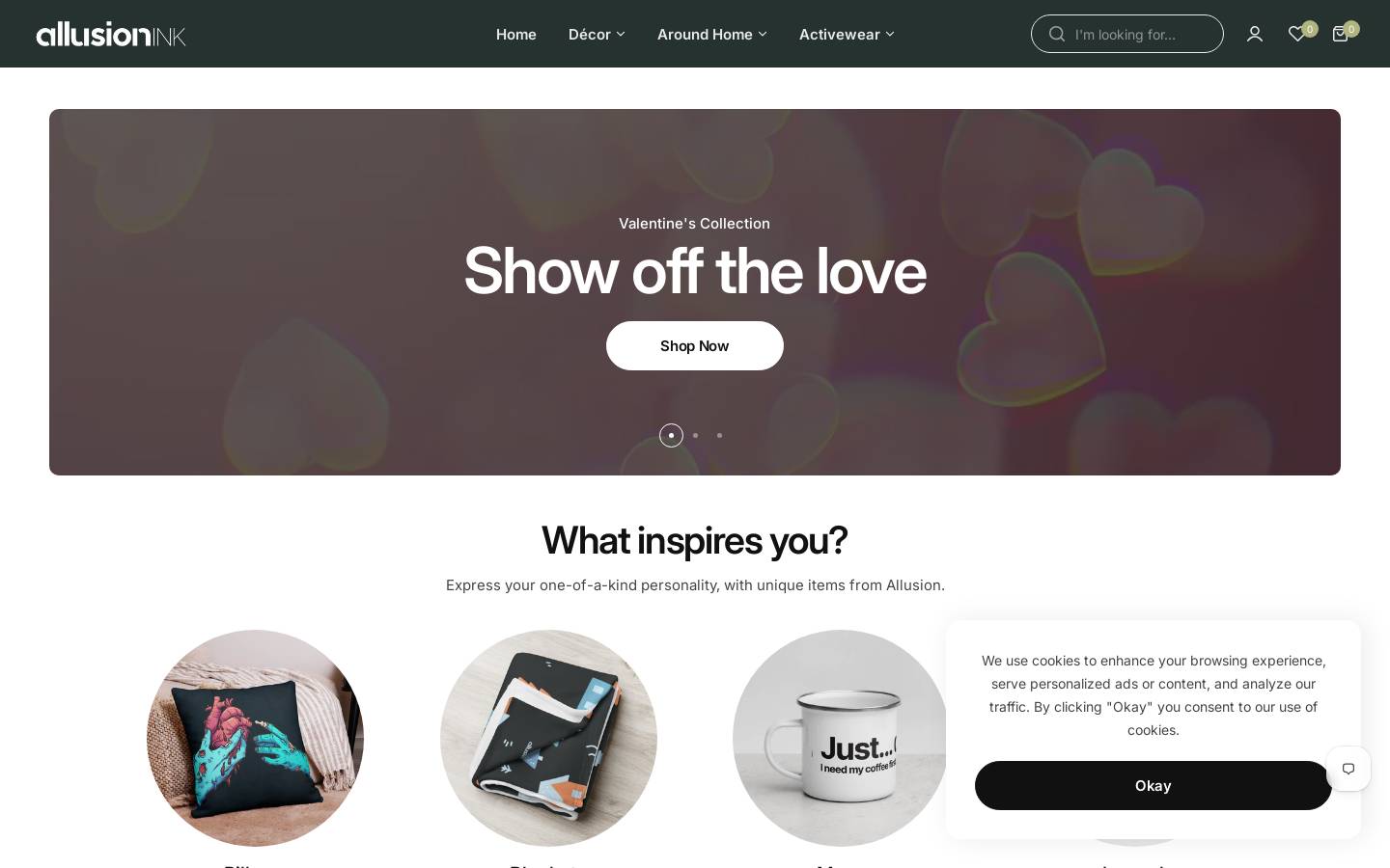 allusionink.com homepage screenshot