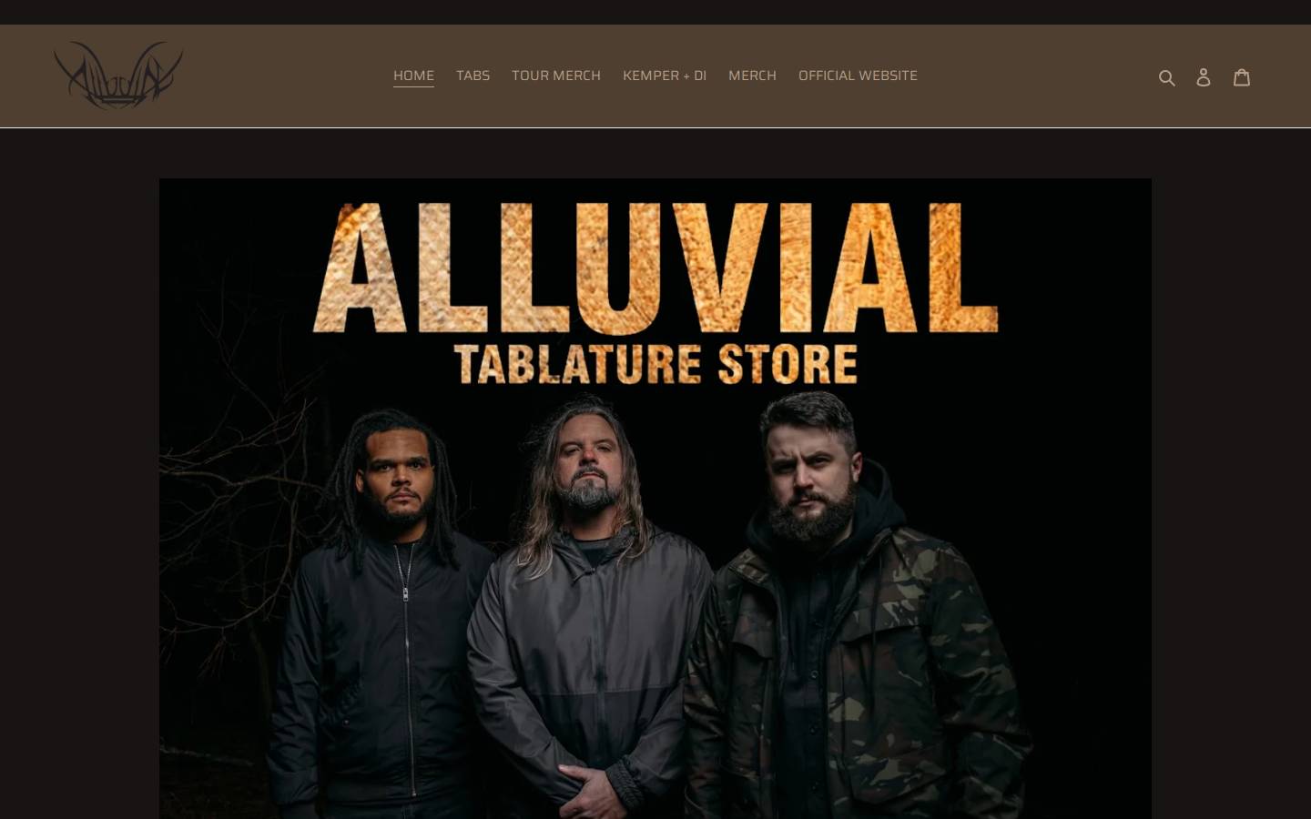alluvialtabs.com homepage screenshot