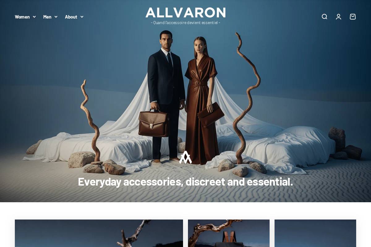 Allvaron homepage screenshot