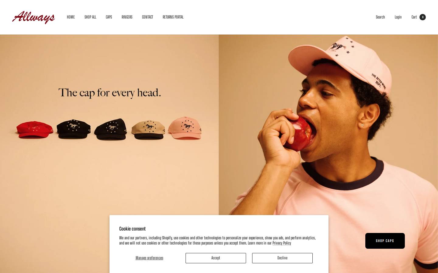 Allwaysawd homepage screenshot