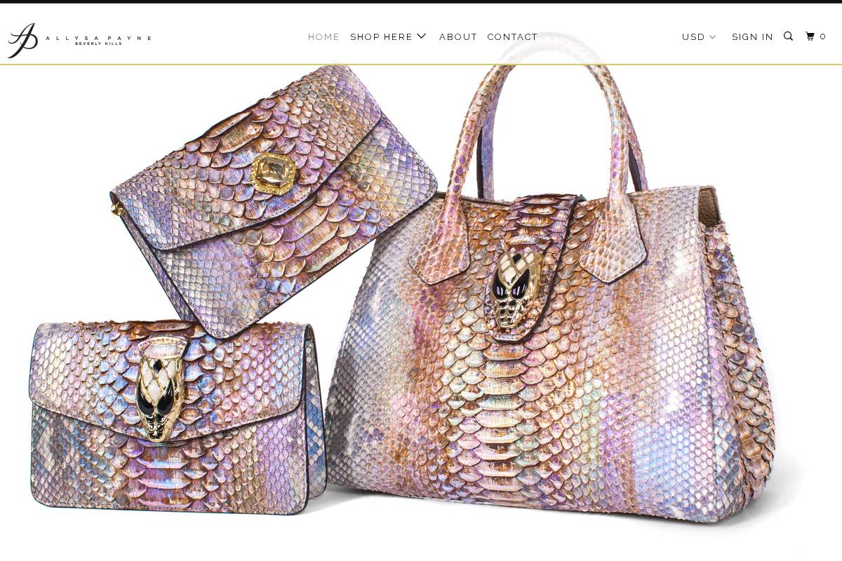 allysapayne.com homepage screenshot
