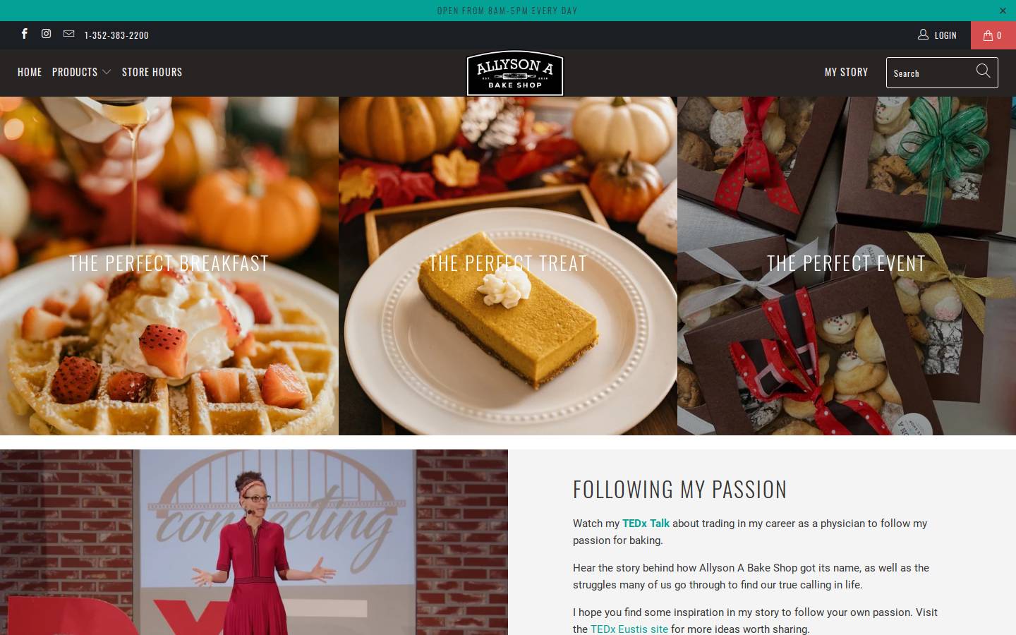 allysona.com homepage screenshot