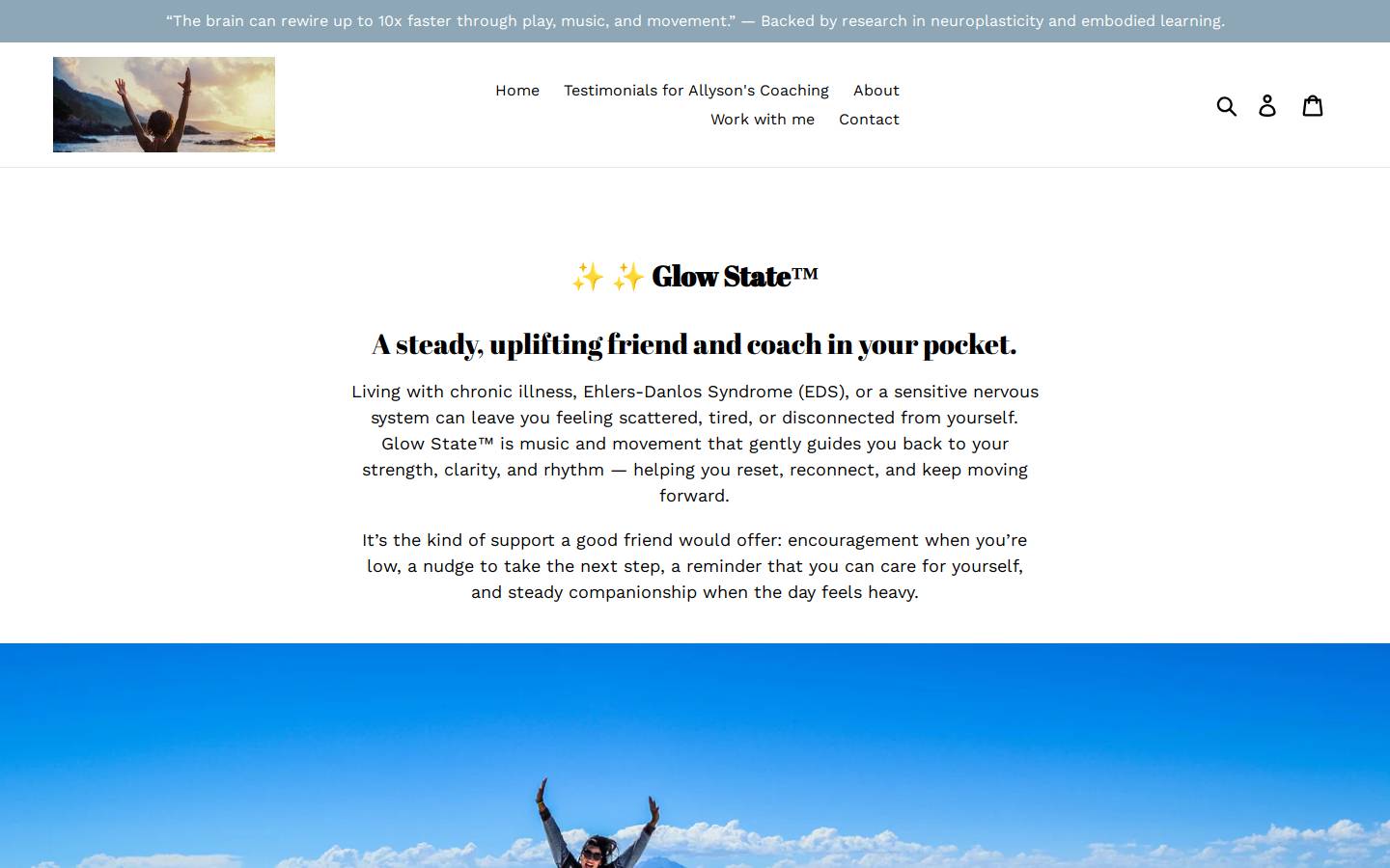 allysonmakiej.com homepage screenshot