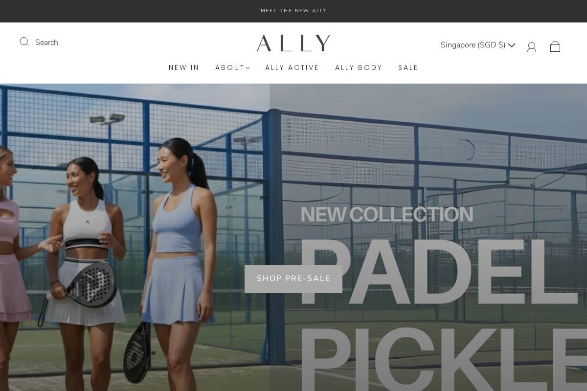 allystyle.co homepage screenshot
