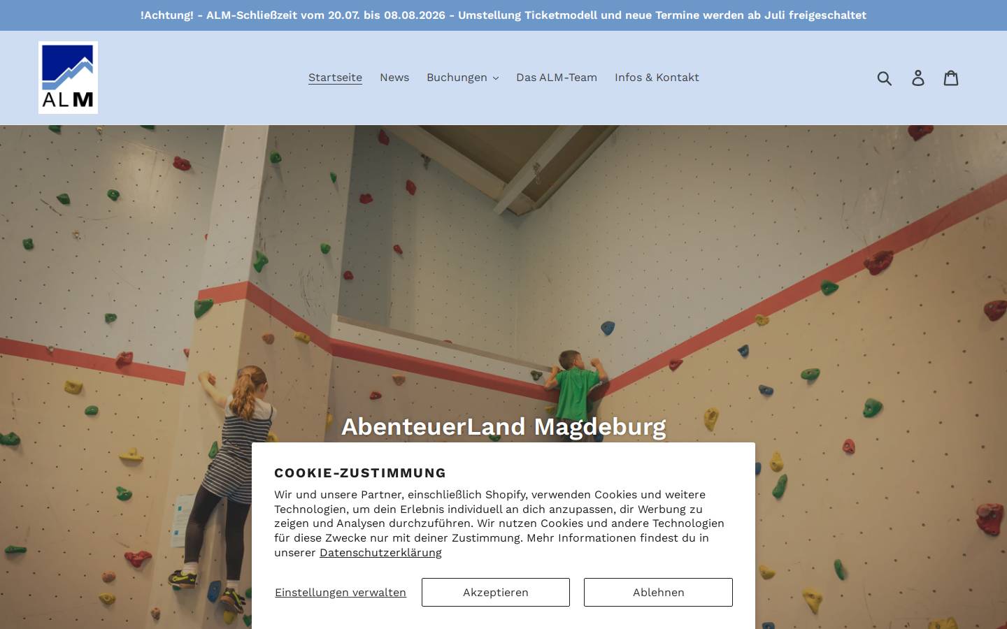 alm-md.de homepage screenshot