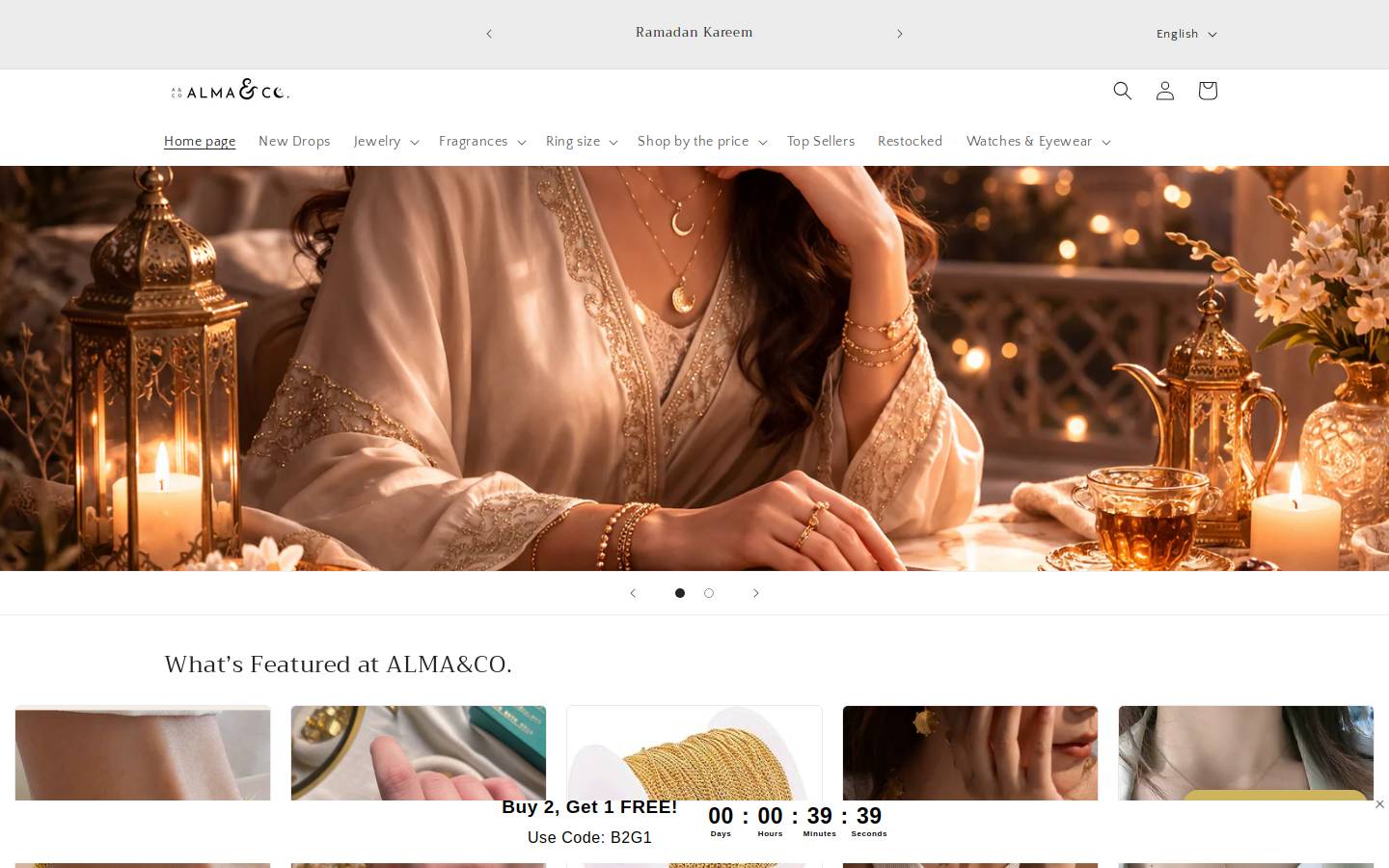 almaandco.net homepage screenshot