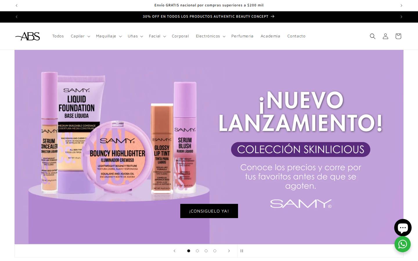 almacensandra.com homepage screenshot