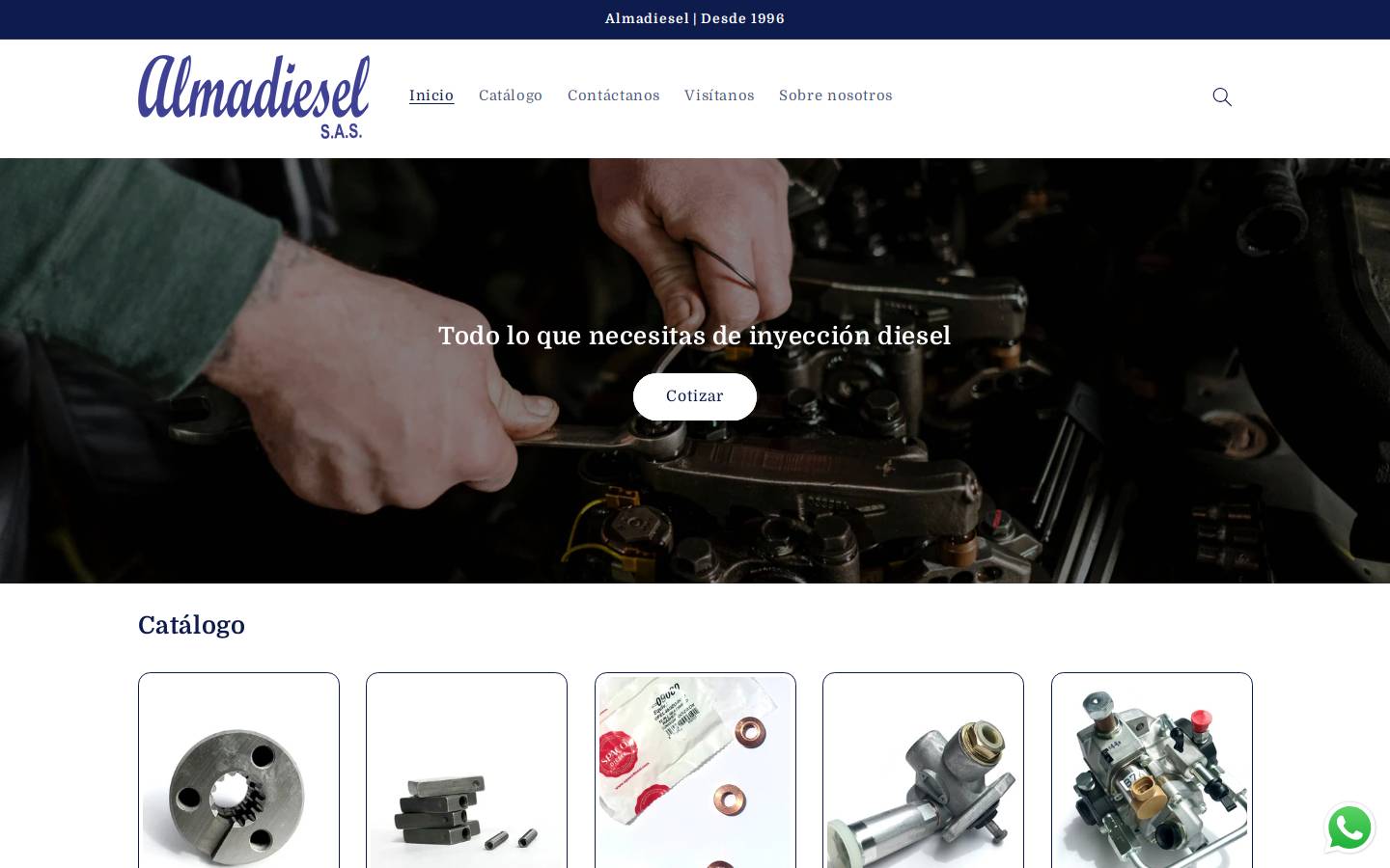 almadiesel.com homepage screenshot