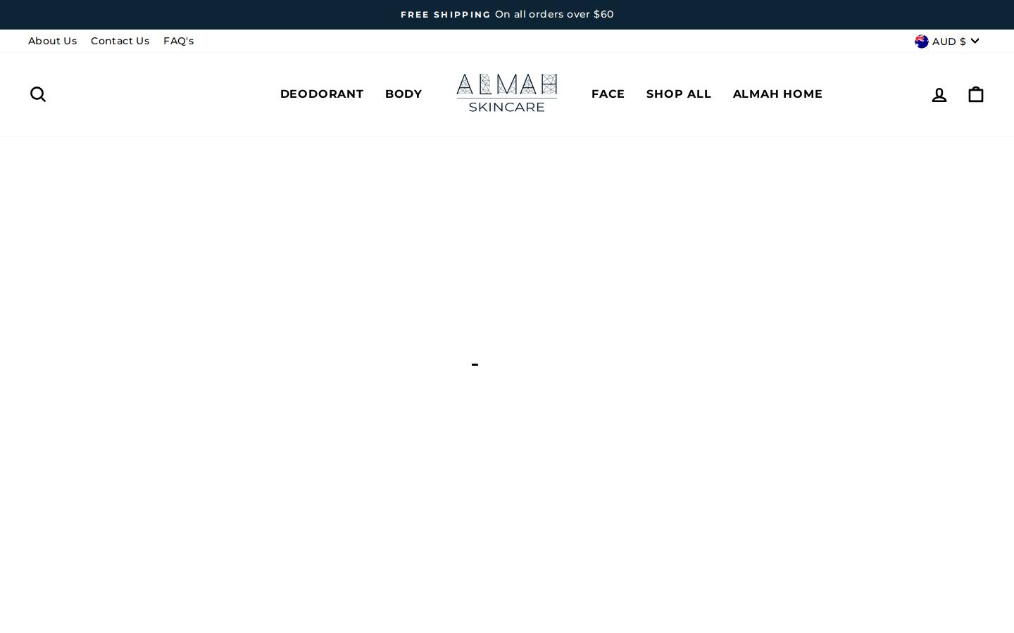almahskincare.com homepage screenshot
