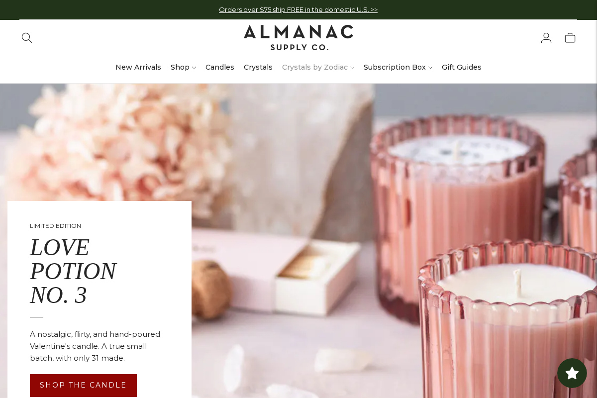 Almanac Supply Co. homepage screenshot