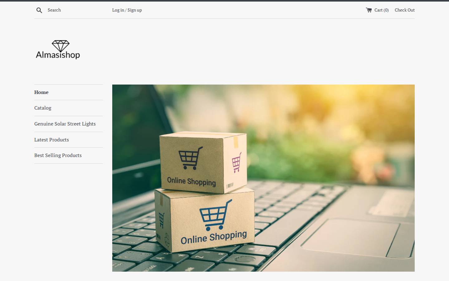 almasi-shop.com homepage screenshot