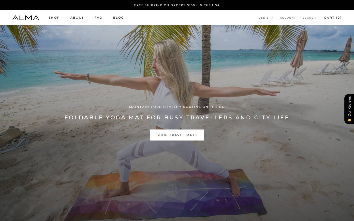 almastory.com homepage screenshot