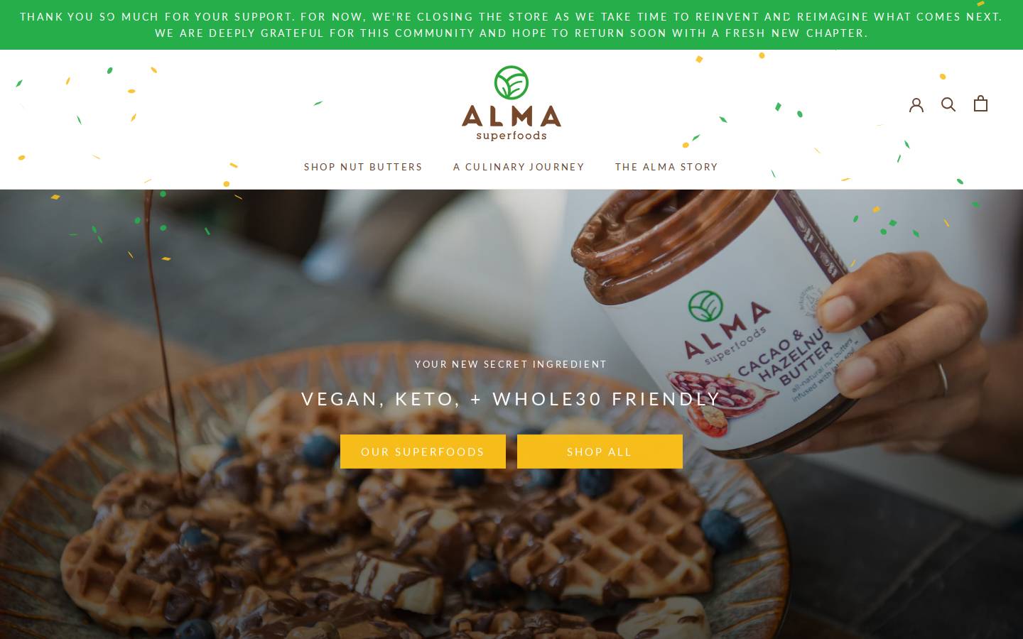 almasuperfoods.com homepage screenshot