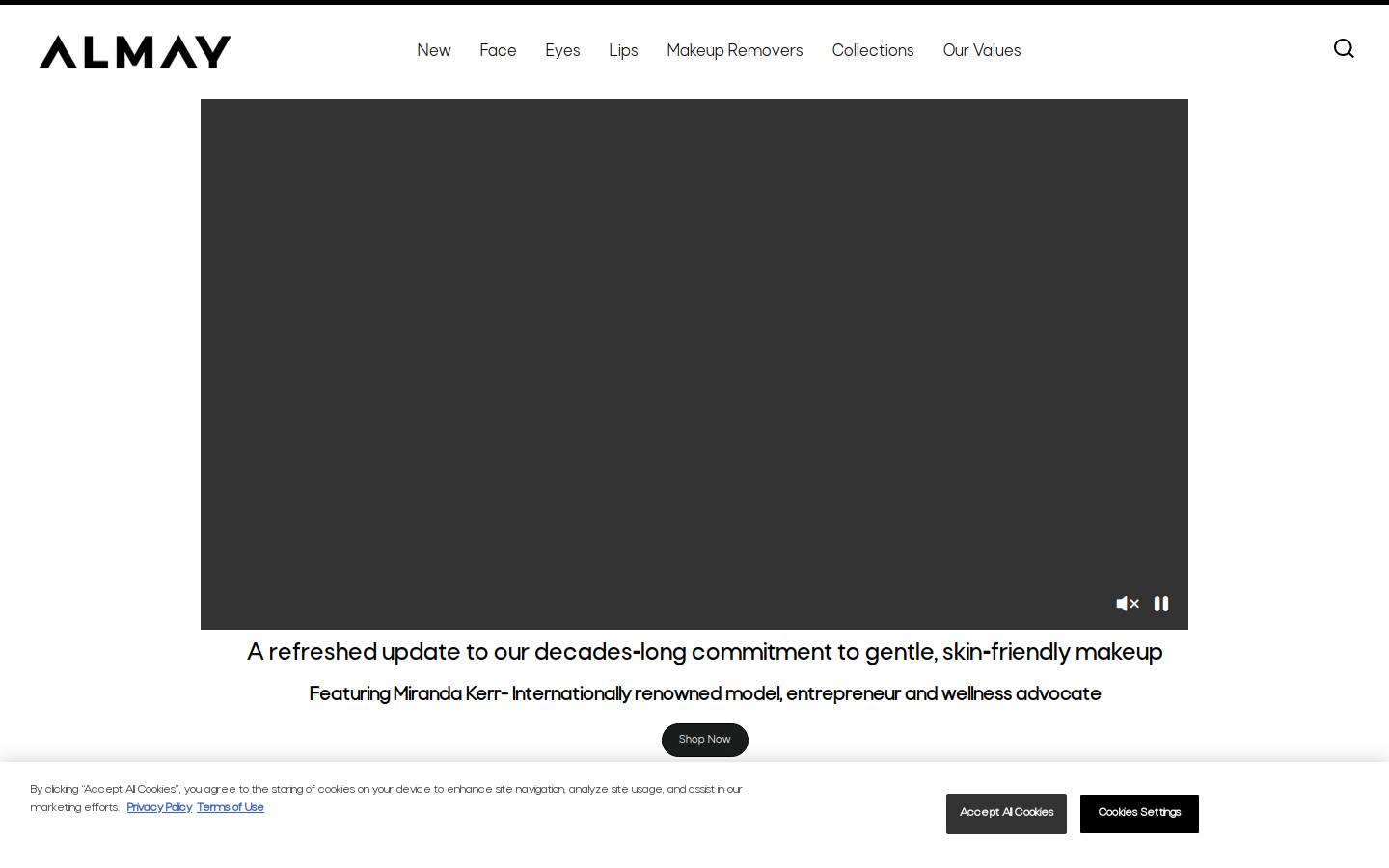 almay.com homepage screenshot