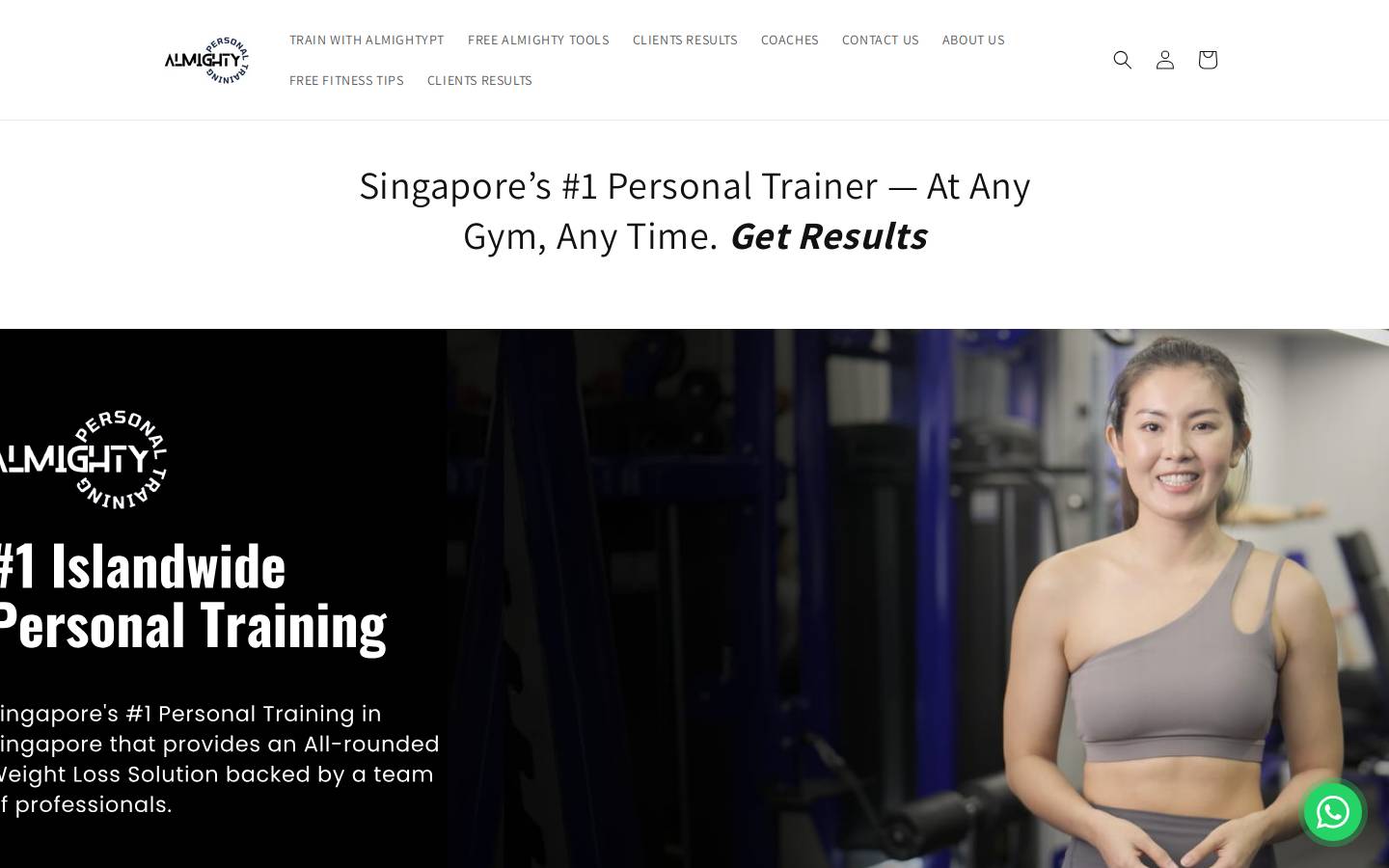 almightypt.com homepage screenshot