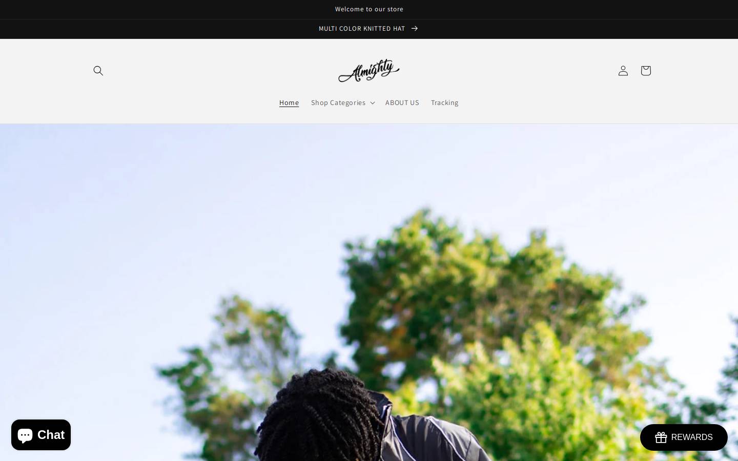 almightyy.com homepage screenshot
