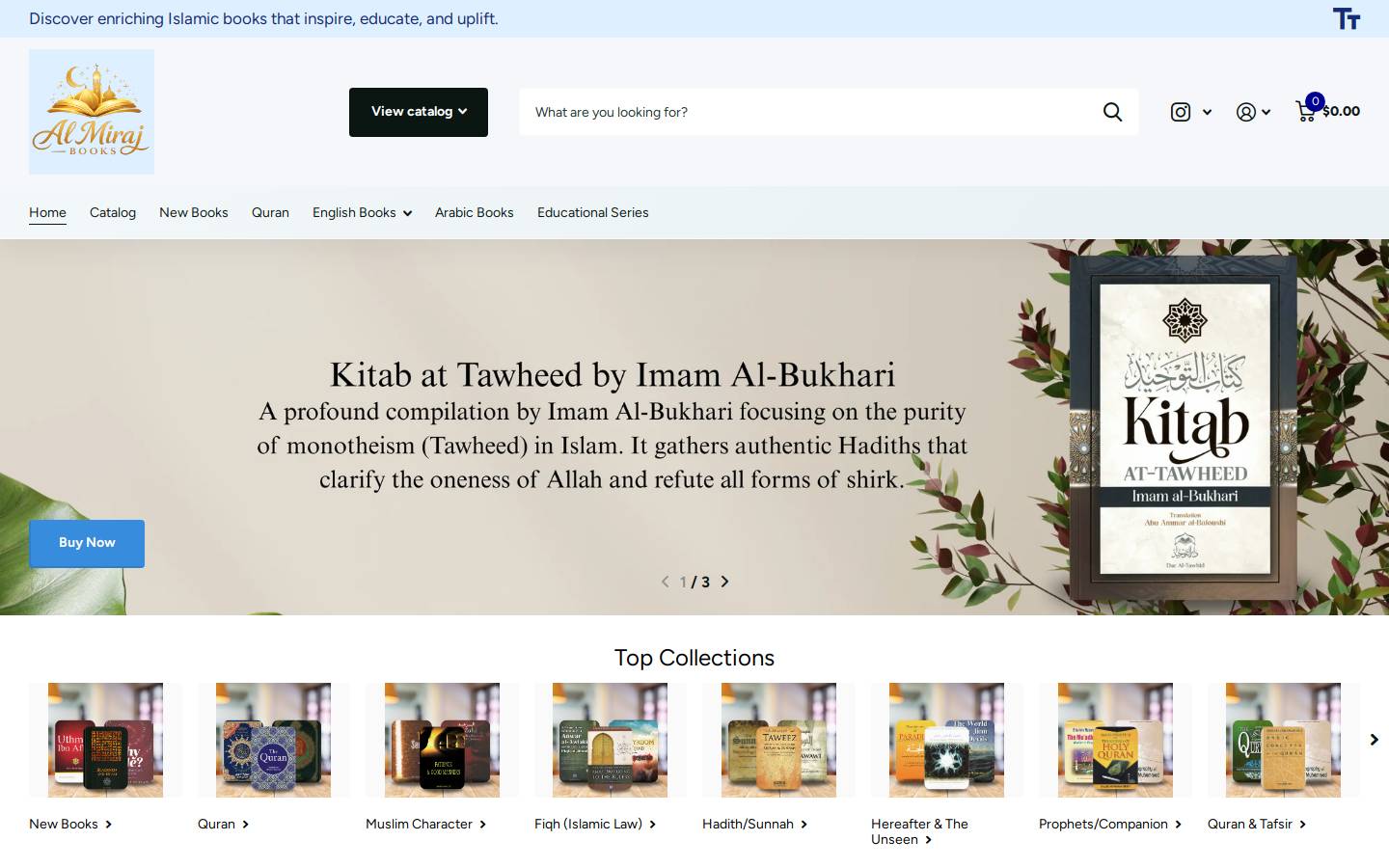 almirajbooks.com homepage screenshot