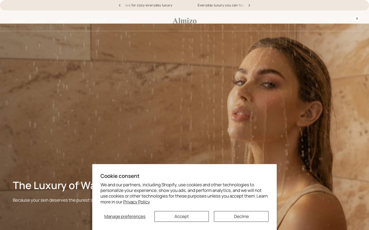 almizo.com homepage screenshot