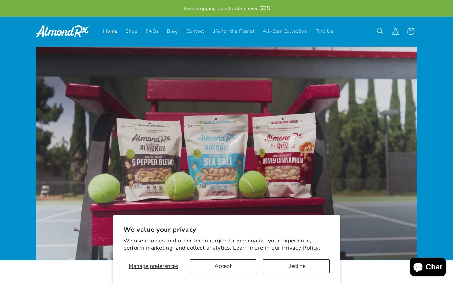 almondrx.com homepage screenshot