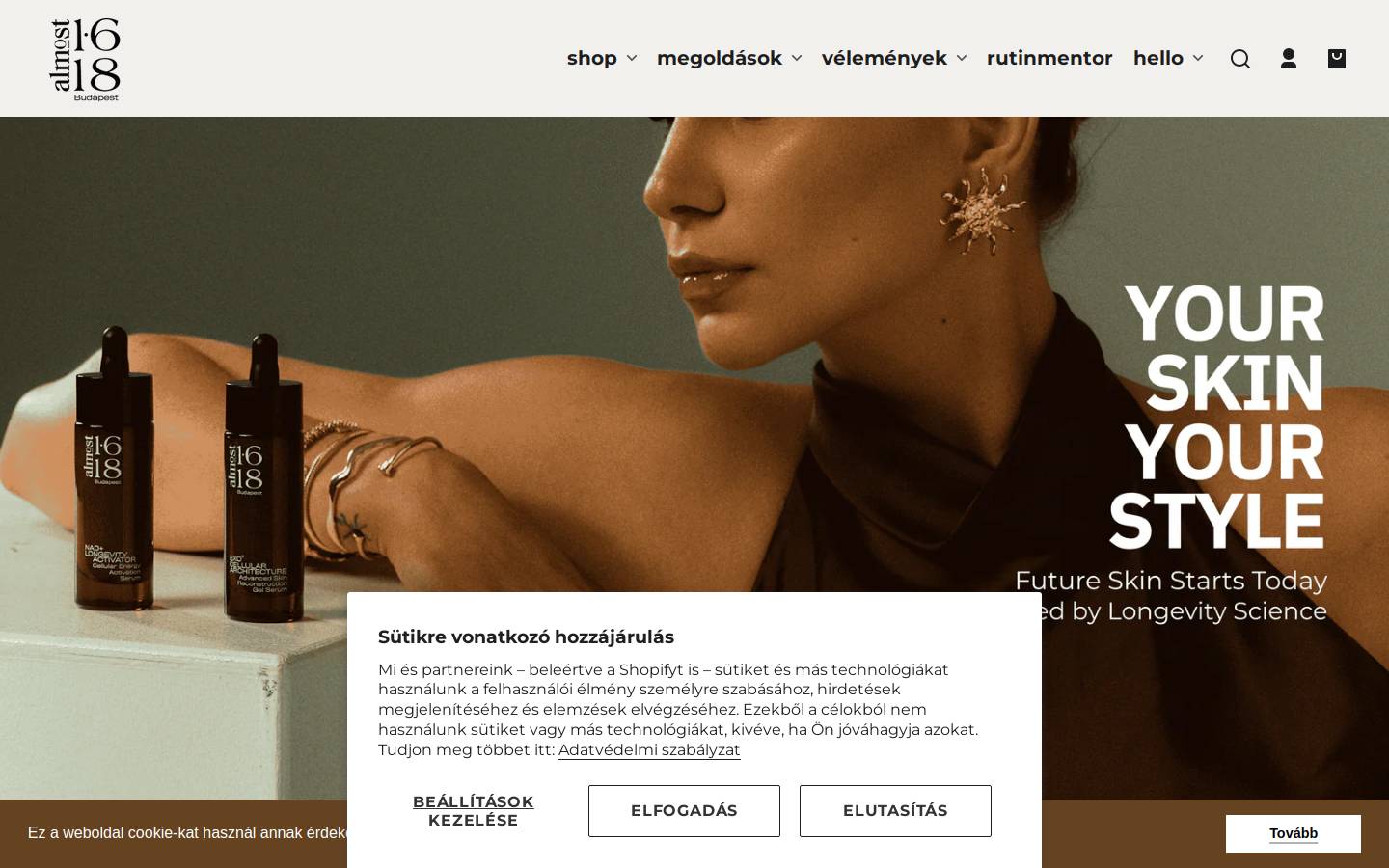 almost1618.com homepage screenshot