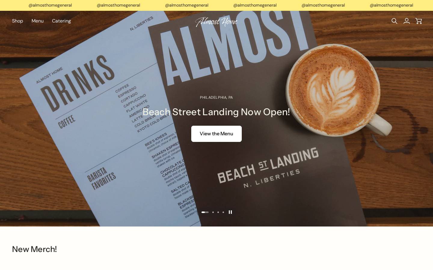 almosthomegeneral.com homepage screenshot
