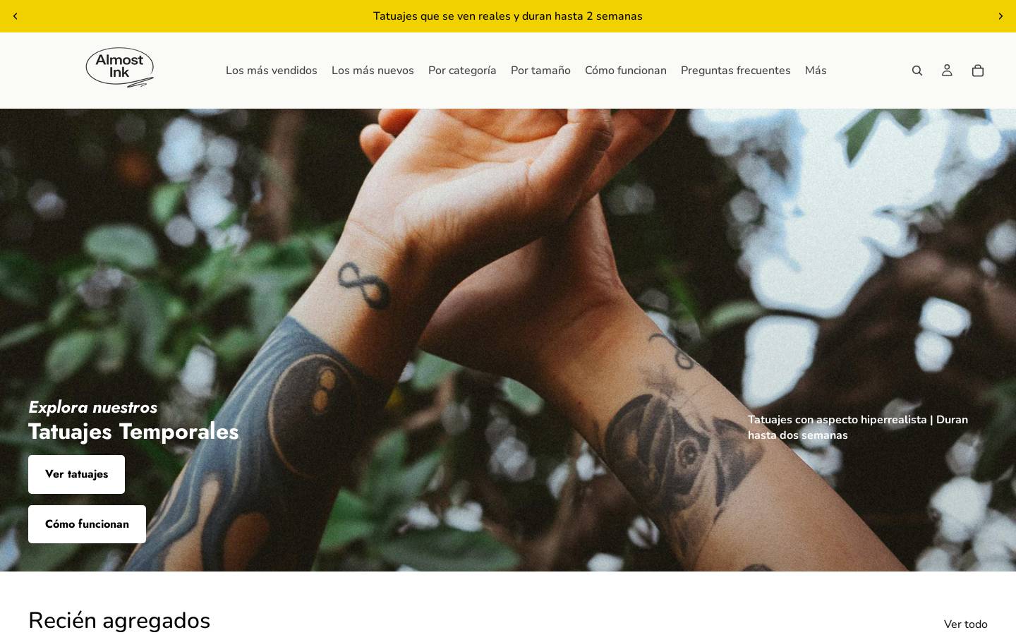 almostink.com homepage screenshot