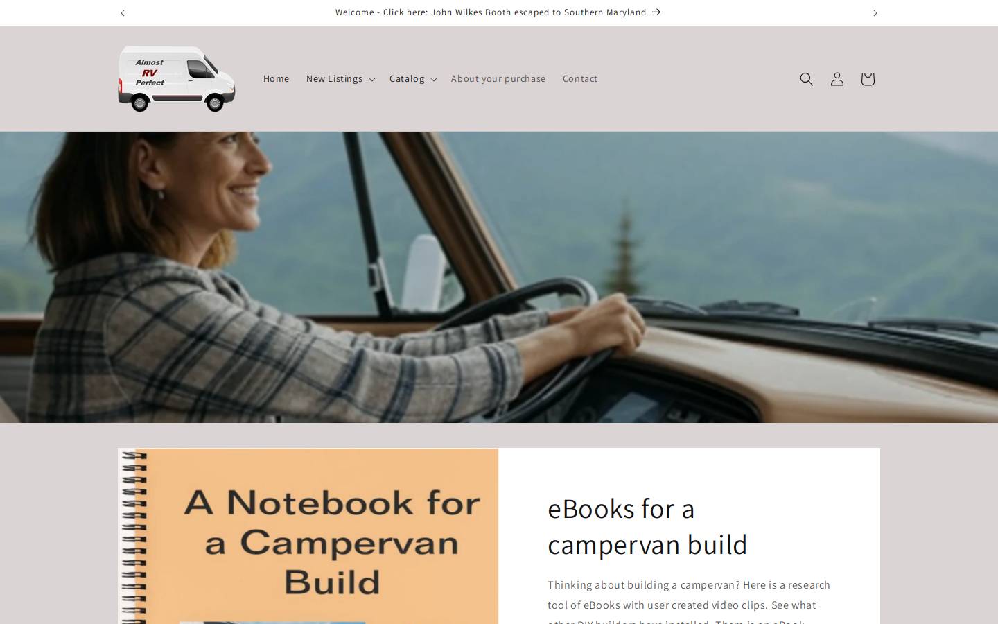 almostrvperfect.com homepage screenshot