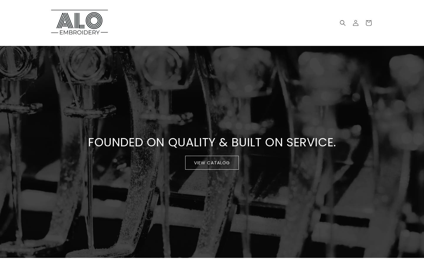 aloembroidery.com homepage screenshot