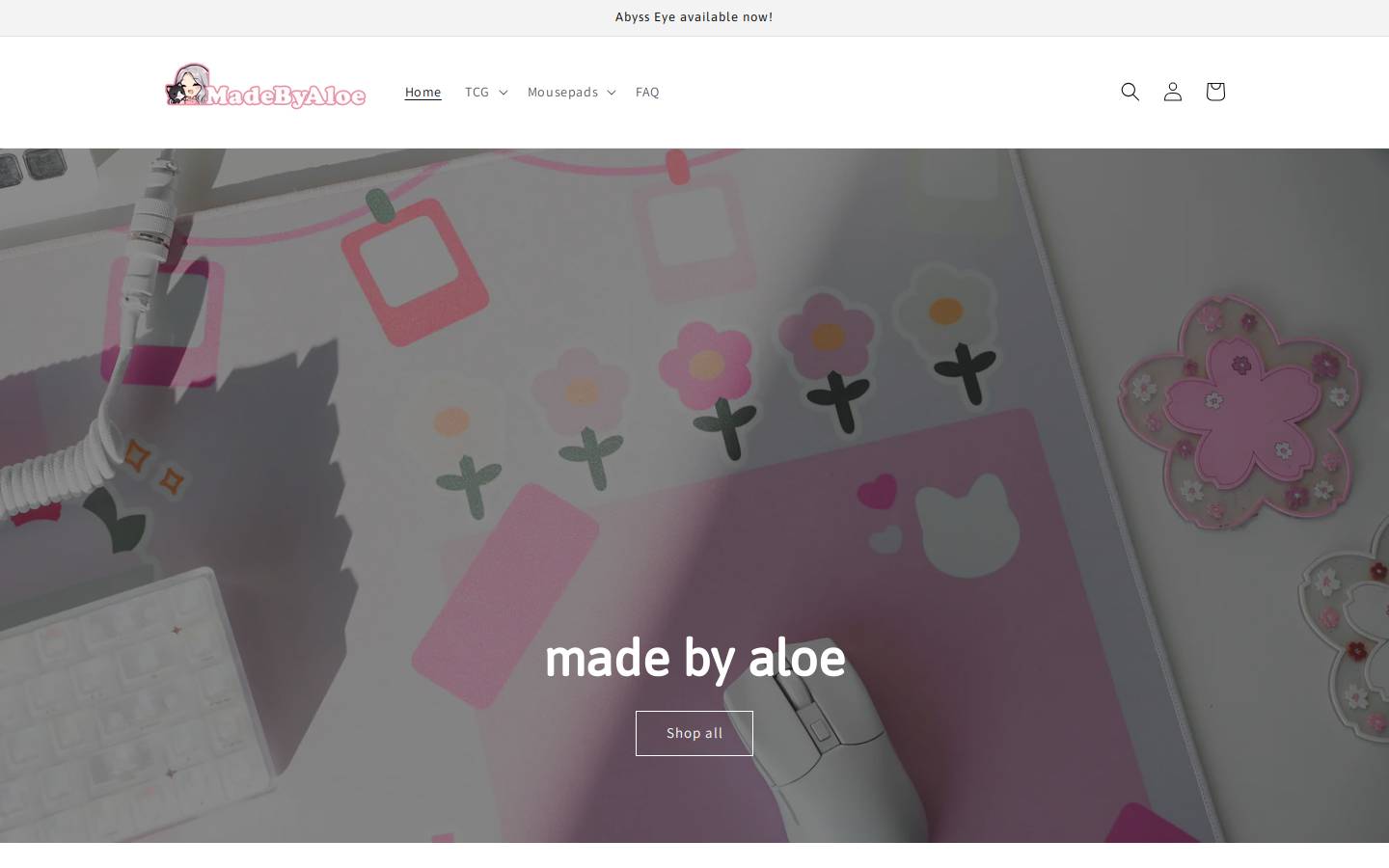 aloeson.com homepage screenshot
