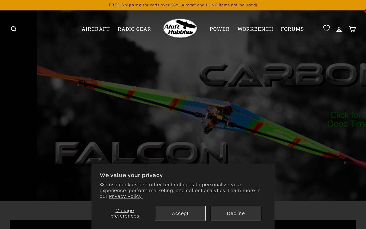alofthobbies.com homepage screenshot