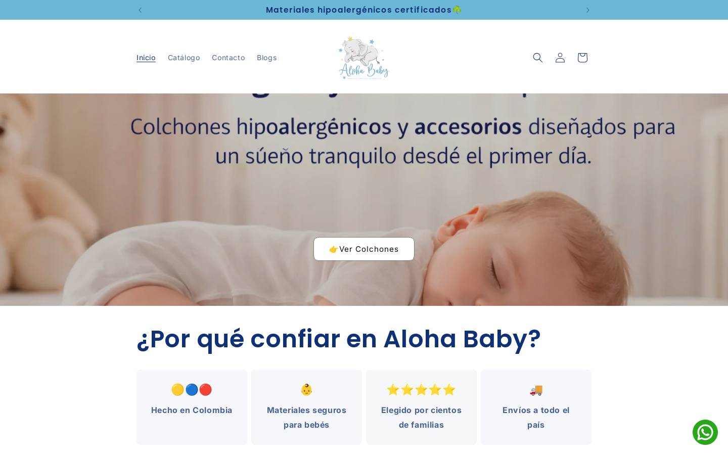 aloha-baby.com homepage screenshot