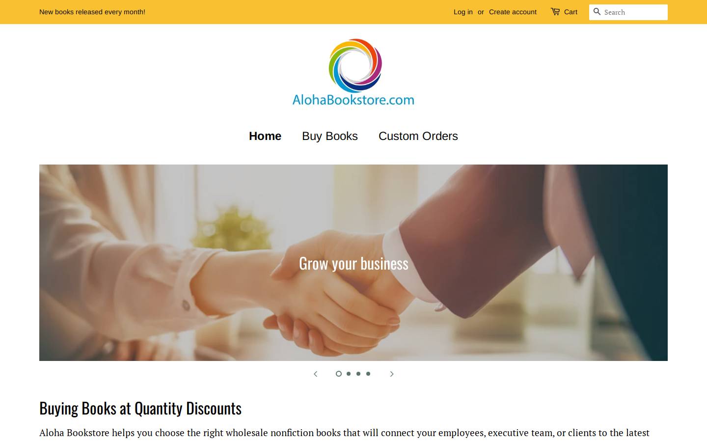 alohabookstore.com homepage screenshot