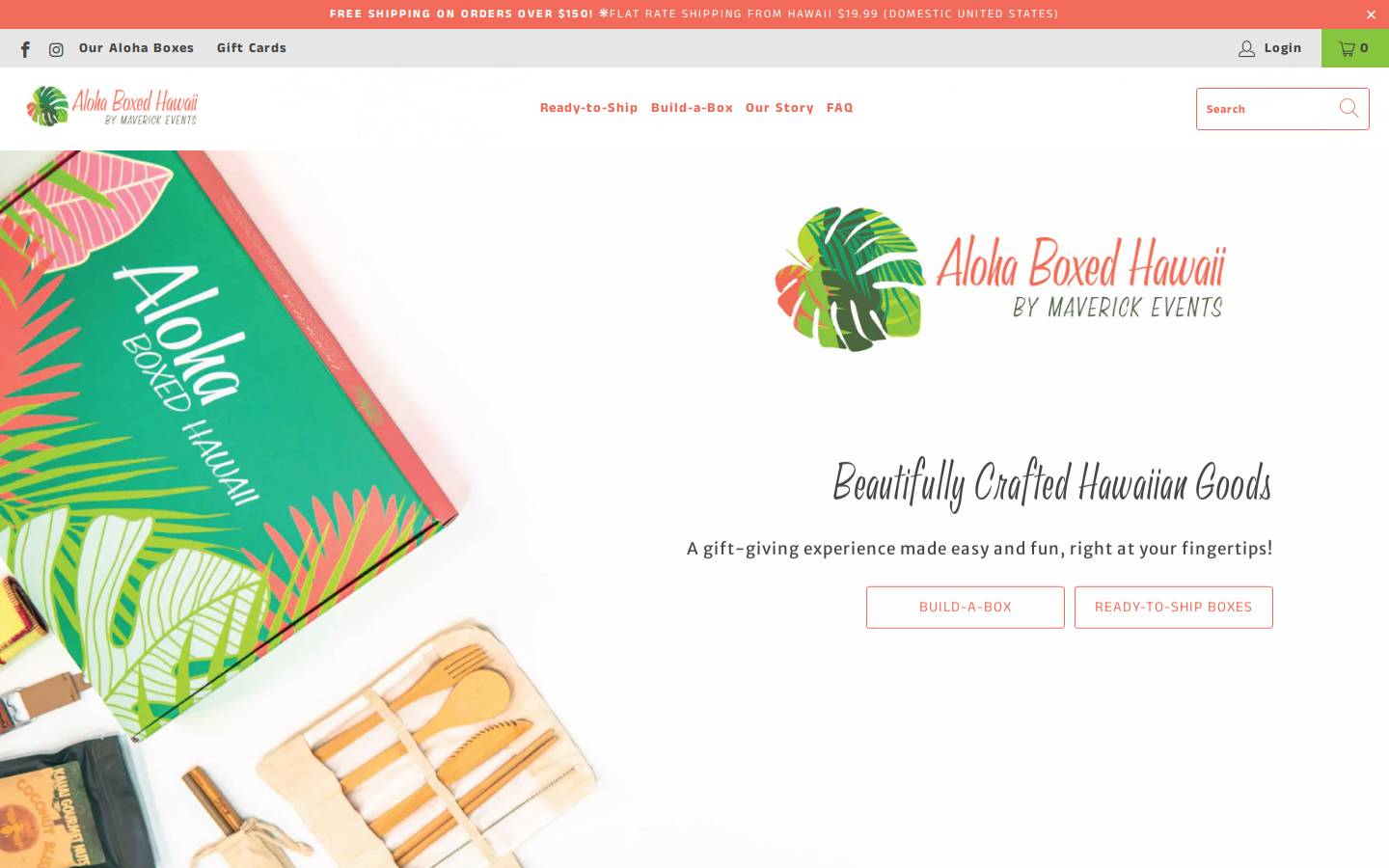 alohaboxedhawaii.com homepage screenshot
