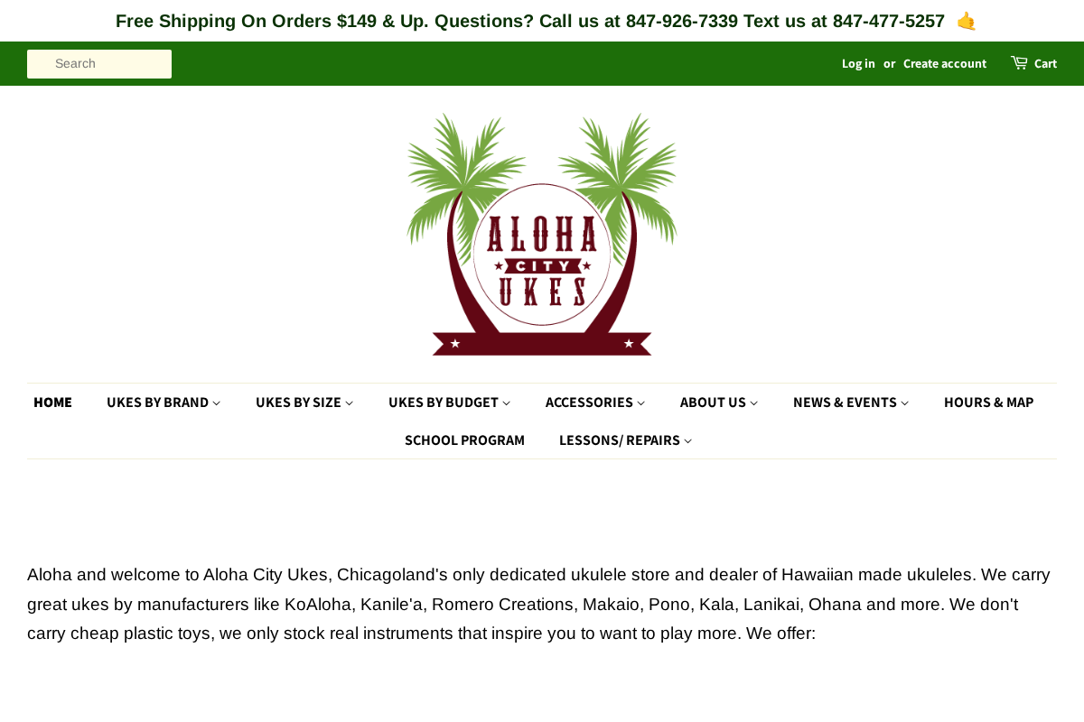 alohacityukes.com homepage screenshot