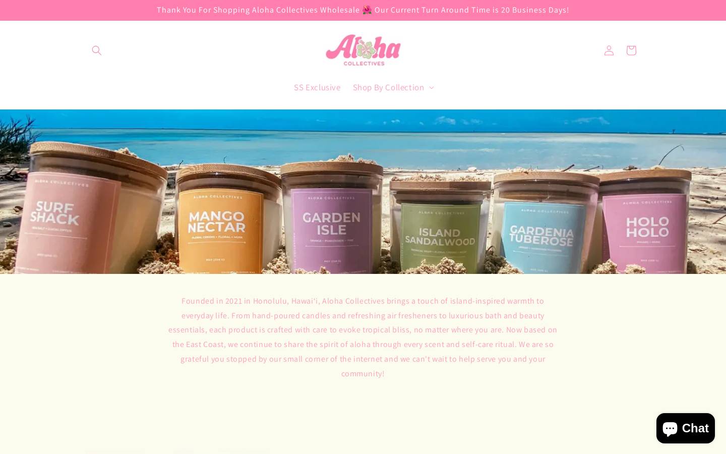 alohacollectivesws.com homepage screenshot