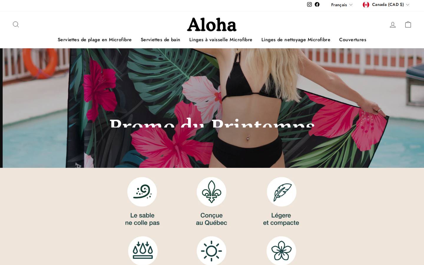 alohadesign.ca homepage screenshot