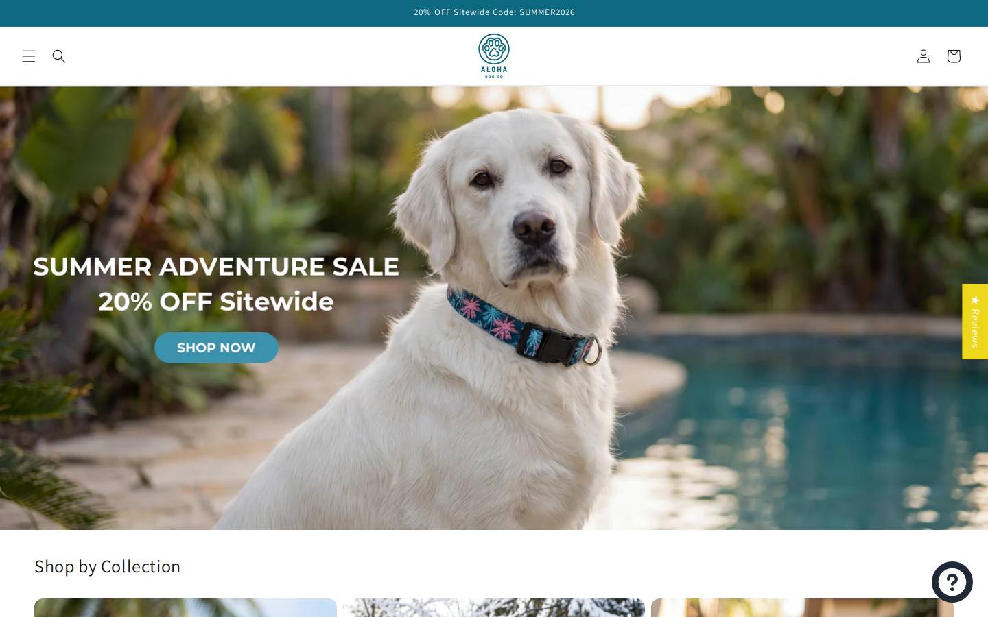 alohadogco.com homepage screenshot