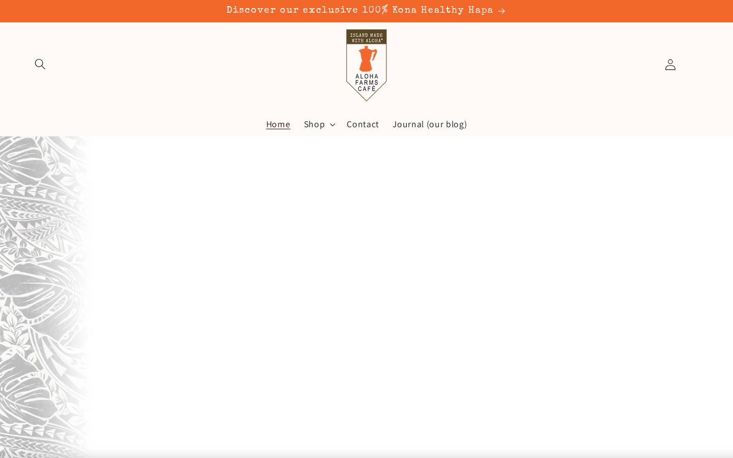 alohafarmscafe.com homepage screenshot