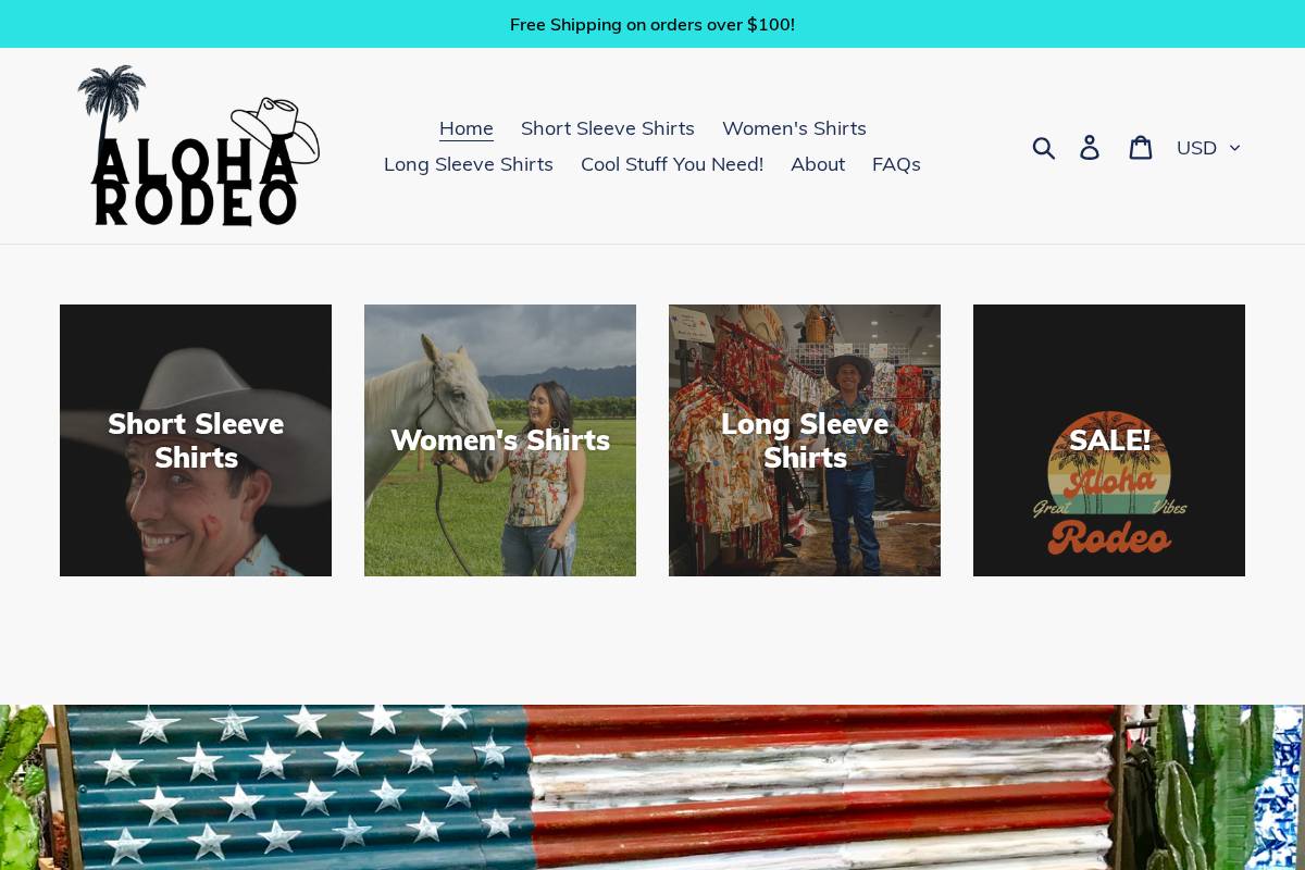 aloharodeo.com homepage screenshot