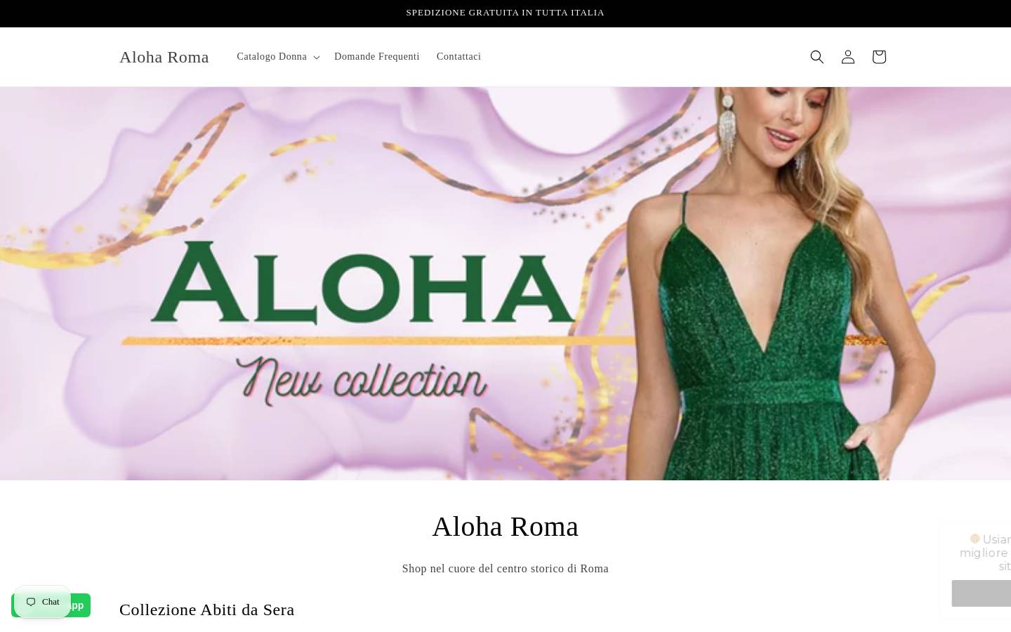 aloharoma.it homepage screenshot