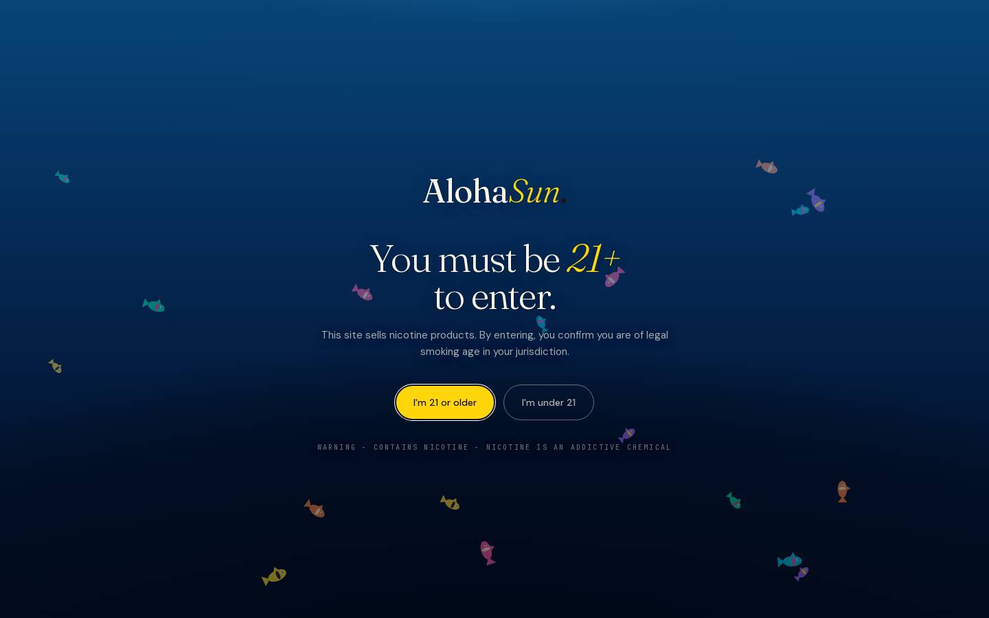 Alohasunvapor homepage screenshot
