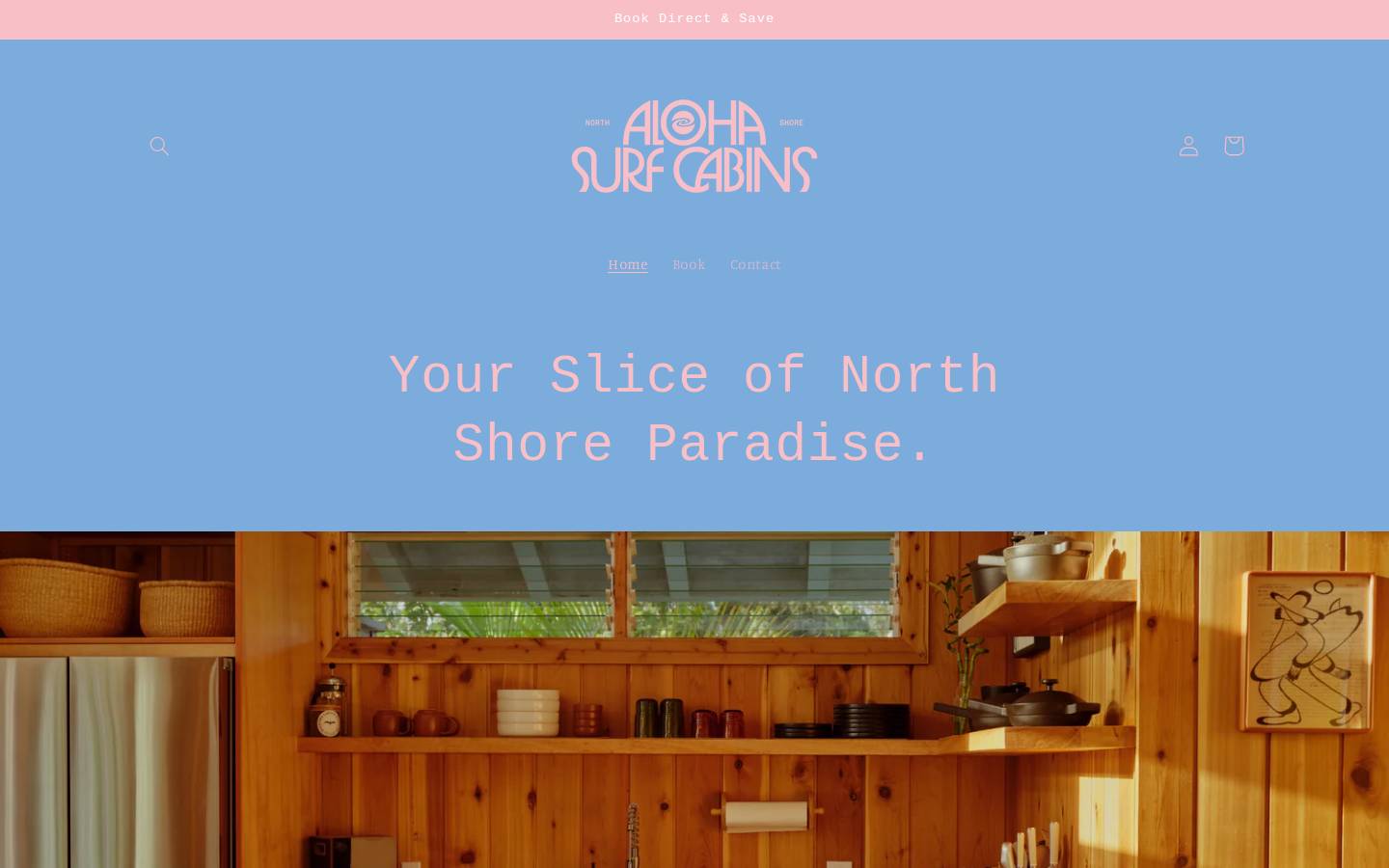 alohasurfcabin.com homepage screenshot