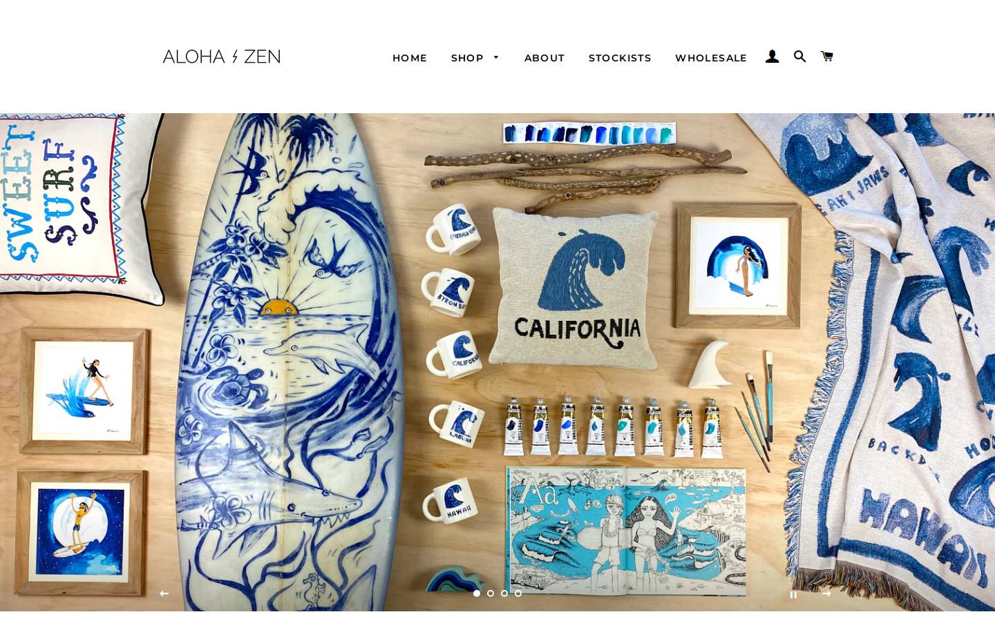 alohazen.com.au homepage screenshot