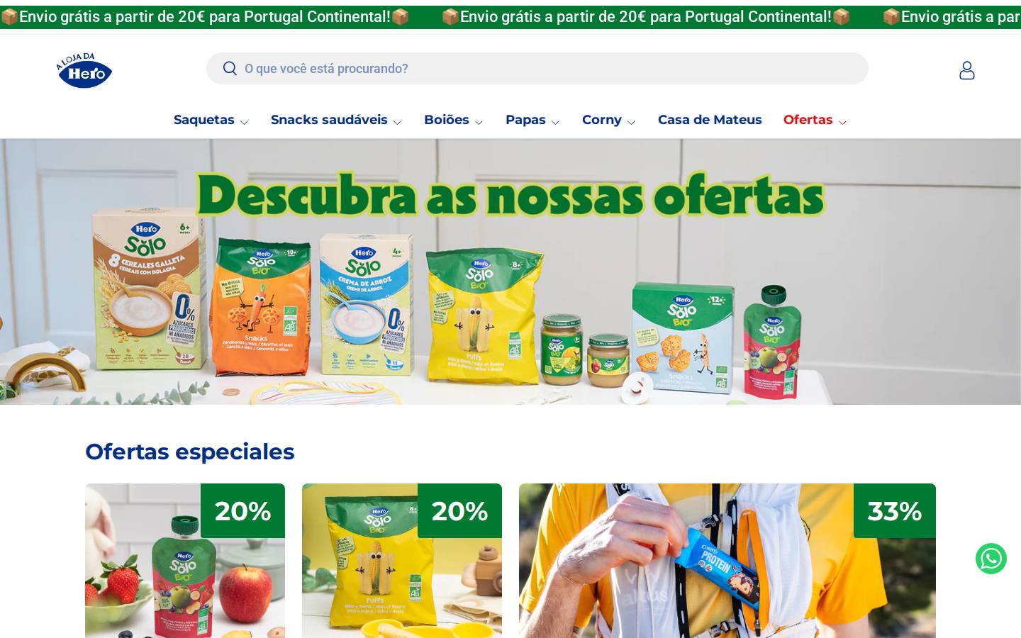 alojadahero.pt homepage screenshot