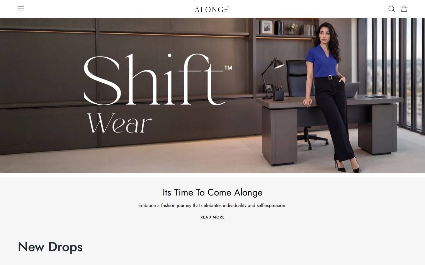 alonge.in homepage screenshot