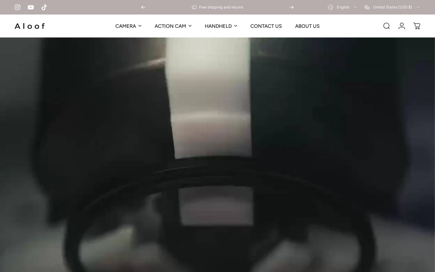 aloofshop.com homepage screenshot