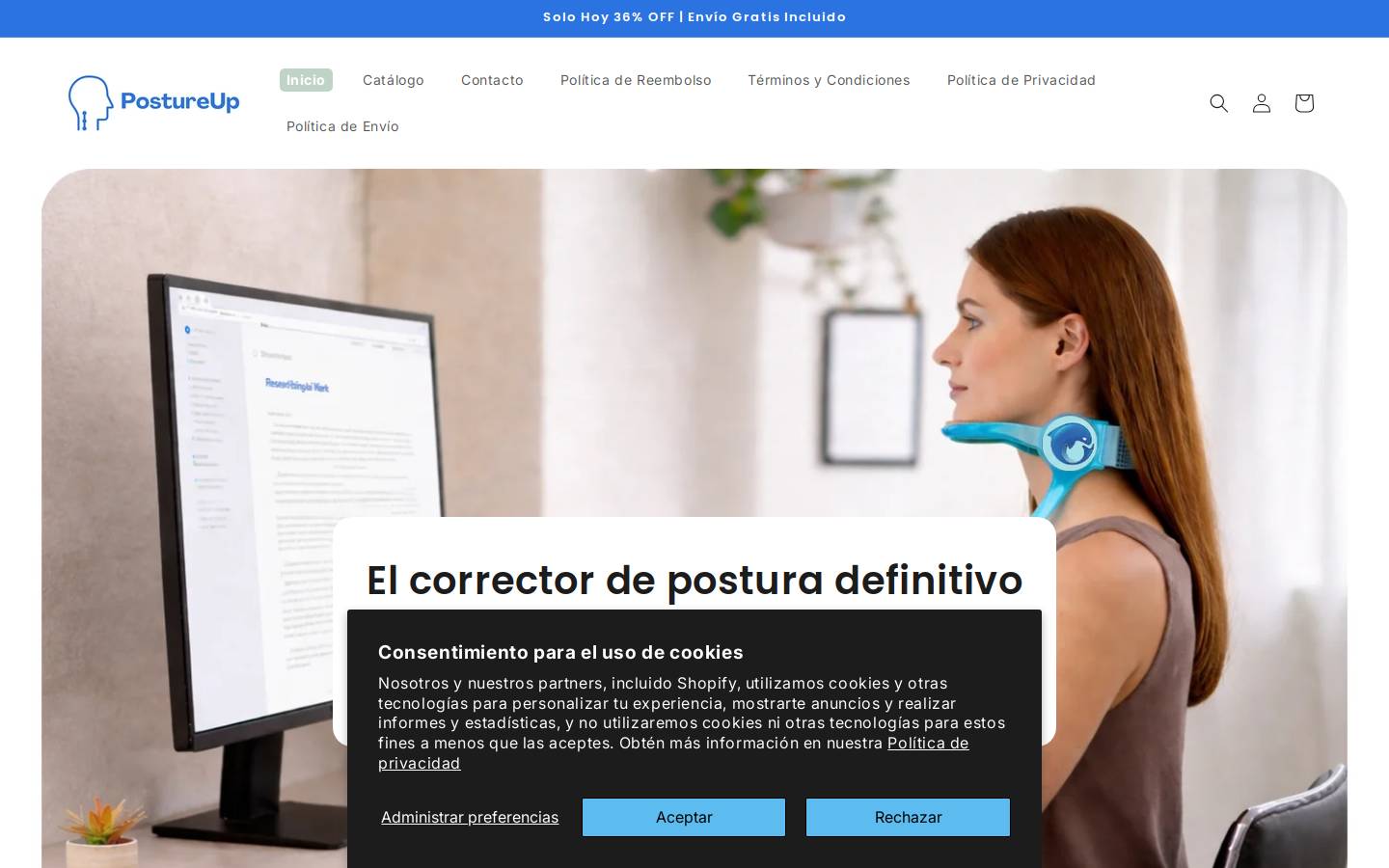 aloria.store homepage screenshot