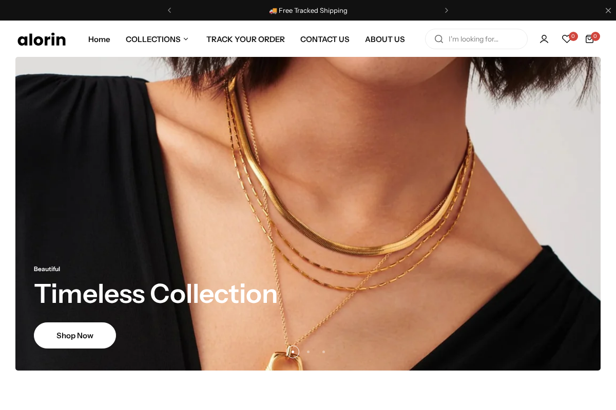 Alorin homepage screenshot